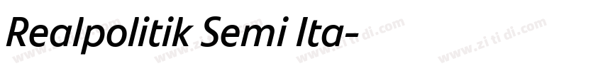 Realpolitik Semi Ita字体转换